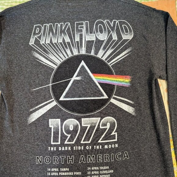Pink Floyd Dark Side of the Moon Long Sleeve T- Shirt Concert Music Retro - Picture 5 of 6